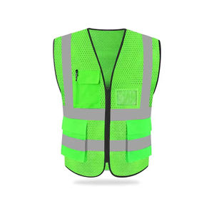 Chaleco de Seguridad Industrial de Alta Visibilidad al por Mayor, con Múltiples Bolsillos, Reflectante y Colorido, para Trabajadores de la Construcción y Carreteras - Product Image 3