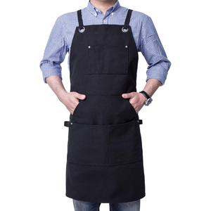 Tablier de Barbier en Gros avec Logo Personnalisé, Unisexe, Imperméable, en Cuir et Denim, pour Usage Quotidien en Salon - Product Image 1