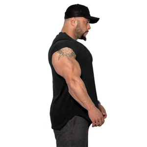 OEM Custom Casual Men's Tank Tops Gym <b>Singlets</b> 100% Cotton Breathable Quick Dry Fashionable Fitness Clothing for <b>Running</b> - Product Image 6