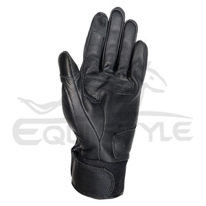 Gants de moto en cuir noir, à doigts entiers, antidérapants, de protection pour motards, coupe-vent, pour sports de plein air, gants de moto OEM - Product Image 3
