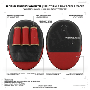Nuevas Almohadillas de Enfoque para Boxeo MMA 2026, Diseño Curvo, Manoplas de Golpeo Duraderas de Cuero Sintético, Almohadillas de Alta Densidad EVA para Trabajo Pesado - Product Image 2