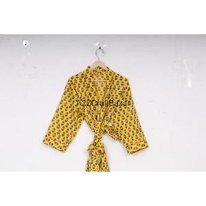 Vestido Largo Hecho a Mano 100% Algodón con Estampado Floral Digital, Cuello en V, Cierre con Cordón, Manga Larga, Transpirable, Romántico, para Invierno - Product Image 6