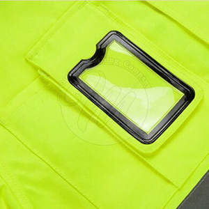 Ropa de Seguridad, Chaqueta de Seguridad Personalizada de Alta Visibilidad, Material de Nailon y Poliéster, Fabricada en Pakistán - Product Image 4