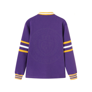 Cárdigan Morado Personalizado para Hombre, Estilo A&M State, 100% Felpa Tejida, Cuello en V, Logotipo Bordado, Marca Privada, Estilo Griego, Ropa Universitaria - Product Image 2