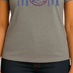 เสื้อยืดโลโก้ MOM สีเทาสำหรับผู้หญิง สวมใส่สบายๆ ทุกวัน สไตล์สตรีทแวร์ แฟชั่นลำลอง เสื้อผ้าแฟชั่นชั้นนำ - Product Image 5
