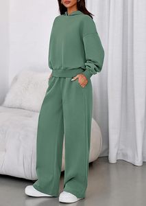 Conjunto de Sudadera con Capucha Oversize y Pantalones de Chándal de Forro Polar Premium para Mujer, Conjunto Deportivo de Sudadera con Capucha y Pantalones de Chándal para Mujer - Product Image 2
