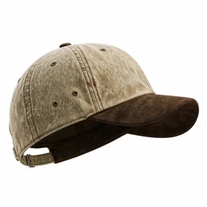 Casquette de baseball en jean délavé 6 panneaux réglable unisexe sportive respirante imperméable 100% coton pour extérieur printemps automne adulte - Product Image 4