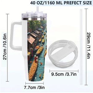 Vaso personalizado de 40 oz con pajita para el personal sanitario del hospital - Product Image 4