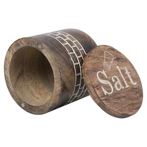 โถเก็บของทำมือจากไม้มะม่วง ฝาไม้ธรรมชาติ ดีไซน์ทันสมัย หรูหรา สำหรับเก็บเครื่องเทศ กาแฟ ตกแต่งห้องครัว - Product Image 4