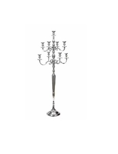 Centre de table en aluminium noir à 5 bras de haute qualité pour mariage et décoration intérieure - Product Image 3