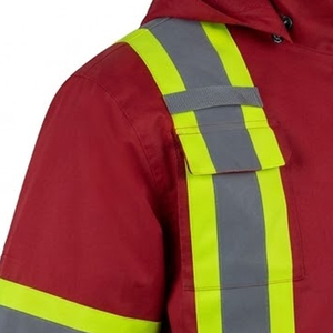 Full Customized Workwear Stand Collar <b>Waterproof</b> <b>Working</b> Jacket for Men Wholesale Rate Hi Vis Workwear Jackets - Product Image 5