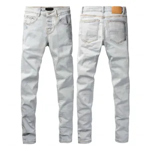 Pantalon en jean slim déchiré pour homme moderne - Product Image 1