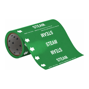 Marqueur de tuyau flexible Brady STEAM pour l'identification des tuyaux à vapeur haute température - Product Image 3