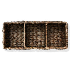 Ensemble de 2 paniers décoratifs en jonc de mer naturel Organisateur de rangement et élément décoratif tissés pour la maison - Product Image 5