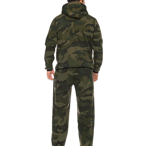 Ensemble survêtement homme molletonné épais personnalisé à prix réduit, sweat à capuche et pantalon oversize multicolores pour hommes en gros - Product Image 3