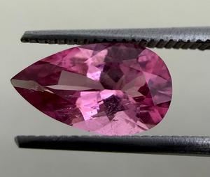 Natural Tourmaline Loose <b>Stone</b> Genuine Pink Pear Brilliant Cut Jewelry Making Ring Pendant Collector Gift rare Gems 1.28 Cts - Product Image 4