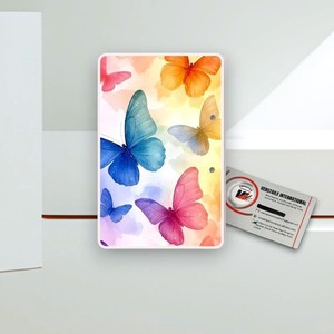 Professional Butterfly Pattern Acrylic Magnetic <b>Lash</b> Tiles Rectangle Eyelash <b>Extension</b> <b>Glue</b> Reusable Custom Logo Beauty Tool - Product Image 2