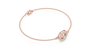 Pulsera de Oro Amarillo de 18K con Halo de Diamantes de Corte Redondo, Cadena Fina, Brazalete, Colgante de Racimo Certificado por IGI, Joyería de Regalo, Nuevo Diamante Cultivado - Product Image 4