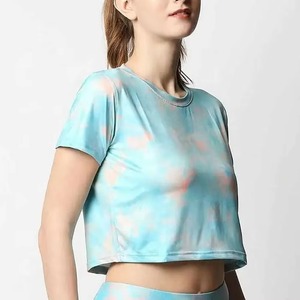 Camiseta de Moda para Mujer con Bordado Personalizado, Camiseta Casual Ajustada y Elástica para Mujer, Camiseta de Algodón Lavado Vintage para Mujer - Product Image 4