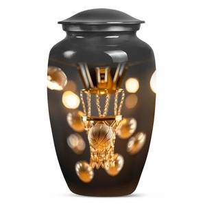 Urna Funeraria para Cenizas Humanas de Diseño Personalizado, Decorativa, de Aluminio, con Bolsa de Terciopelo Gratis - Product Image 6