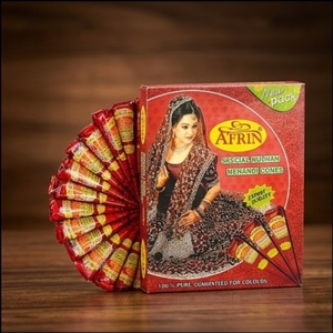 Cônes de henné naturel Mehndi, ensemble de cônes écologiques pour l'art corporel, les cheveux et les ongles - Product Image 1