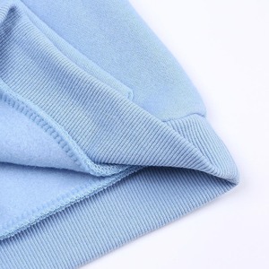 Conjunto Deportivo Informal de Dos Piezas para Niños, Sudadera con Capucha Azul Claro y Pantalones Deportivos, Manga Larga, Color Sólido, Algodón, Ropa de Otoño - Product Image 4