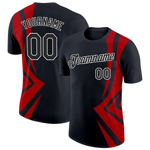 Vêtements de baseball/softball unisexes à manches courtes en polyester respirant, coupe-vent, fabrication professionnelle, personnalisables sur le devant, haute qualité - Product Image 1