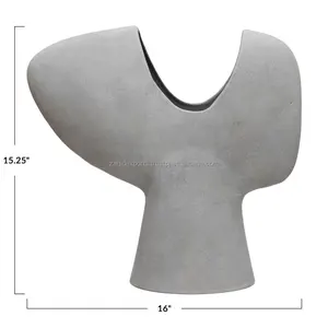 Jarrón de Flores Costero de Hierro de Lujo con Esmalte Transparente, Elegante Centro de Mesa Navideño, Exportación al por Mayor, Zahid Exports India - Product Image 4