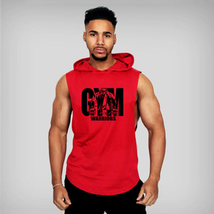 Débardeur à capuche sans manches pour hommes et garçons, personnalisable avec logo, prêt à expédier, pour le sport et la gym, vente en gros - Product Image 3