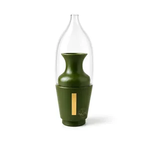 Quemador de Incienso de Sándalo Hecho a Mano NOH con Tapa de Vidrio, Difusor Aromático, Porta Incienso Mubkhar, Incienso Indio para Uso Religioso, Regalo de Ramadán, Gris - Product Image 3