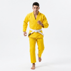 Uniforme de Jiu Jitsu Brasileño de Alta Calidad y Resistencia, Tejido Dorado, Transpirable, para Competencia, Kimono BJJ - Product Image 4