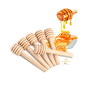 Cuchara de Madera Ecológica para Miel, Herramienta para Servir Miel Hecha a Mano con Madera Natural - Product Image 1