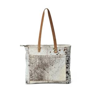 Bolso Tote de Cuero Genuino para Mujer, con Pelo de Vaca, Multifuncional, de Hombro, para Verano, LHTB-0041 - Product Image 3
