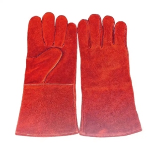 Guantes de Soldadura MIG de Cuero Vacuno Premium XL, Guantes de Seguridad de Alto Rendimiento para Trabajo Pesado, Protección para las Manos para Soldadores - Product Image 4