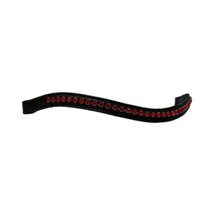 Cuir Bling Brow Band du fabricant indien Produit de cheval de qualité supérieure Produit de cheval élégant. - Product Image 1