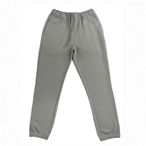Conjunto Deportivo Unisex Gris con Capucha, Manga Larga, Color Sólido, Casual, con Cordón de Ajuste y Bolsillos Laterales, 100% Algodón - Product Image 3