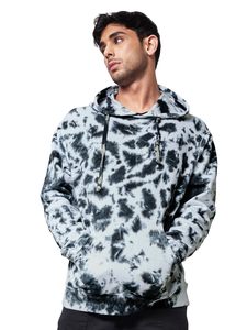 Sweat à capuche uni en coton 100% pour homme, délavé à l'acide, grande taille, poids lourd, service OEM, effet soleil délavé - Product Image 2