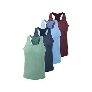 Custom Logo Men’s <b>Athletic</b> Tank – Stretchable Sleeveless Shirt for Fitness and Outdoor Activities - Product Image 4