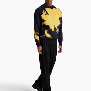 2026 Street Wear Warm Up Mohair Jersey O-Neck High Quality Mohair Jersey Quick Dry Long Sleeve Mohair Jersey - Product Image 4