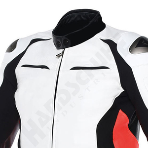 Blouson de moto en cuir véritable respirant personnalisé avec protection CE, équipement de sécurité pour le motocross, pour hommes, vente en gros OEM - Product Image 3
