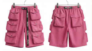 Vente en gros – Pantalon utilitaire d'été 100 % coton, séchage rapide, respirant, tendance, 6 poches, couleur unie, coupe ample, longueur genou - Product Image 4