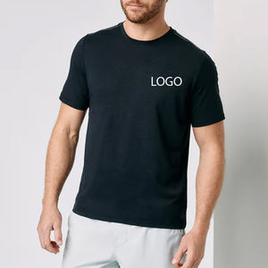 Costuras de alta calidad para pedidos al por mayor, diseño de logotipo personalizado para camiseta de verano para hombre con mangas cortas, cómoda y relajada. - Product Image 1