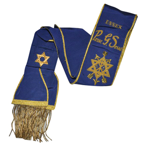 Adjustable New Arrival Customized 3D Embroidered Masonic <b>Aprons</b> Velvet with Gold Hand Embroidery Regalia Made in Pakistan - Product Image 3