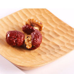 Handmade Natural Wood Round <b>Plates</b> Modern Design Engraved Eco-Friendly & <b>Disposable</b> for Dining Kitchen Business Gifts - Product Image 4
