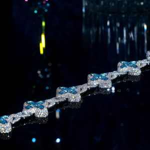 Nueva Cadena Cubana de Plata de Ley 925 con Tréboles de Moissanita Iced Out, Unisex, Estilo Hip Hop, Joyería que Pasa la Prueba del Diamante - Product Image 4