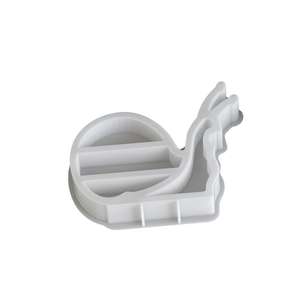 Molde de silicona de yeso para almacenamiento de aromaterapia con diseño de caracol y muñeca, y estante de almacenamiento - Product Image 4