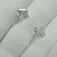 Diamant de laboratoire certifié IGI en forme de cerf-volant, CVD HPHT, personnalisable pour bagues, pendentifs et bijoux