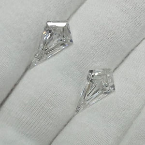 Diamante cultivado en laboratorio con certificado, forma de cometa, CVD HPHT, personalizable para anillos y colgantes, piedra con forma de cometa para joyería - Product Image 1