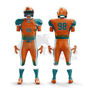 Custom American Football Uniform Set Sublimated Team Jersey Premium Polyester Football Kit OEM ODM Private Label Wholesale Manuf - Product Image 5