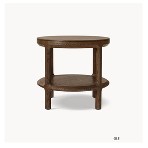 Juego de Mesa de Comedor Redonda de Madera Maciza de Roble de Lujo con Diseño Costero, Construcción Duradera para Uso en el Hogar y la Oficina - Product Image 5